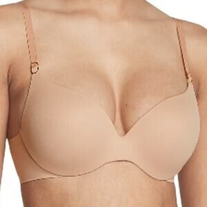 Victoria's Secret Light Push-Up Perfect Shape Bra Comfort Adjustable Cream 34D